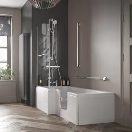 hak Handelsagentur Koch Solarna Badewanne mit Tür 170 x 85 cm (170 x 85/70 cm) rechts