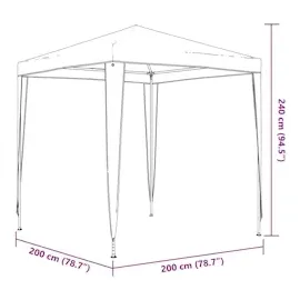 vidaXL Partyzelt 2x2 m Blau
