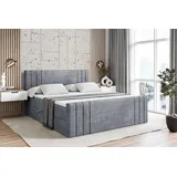 altdecor Boxspringbett 200 x 200 cm H4 Grau