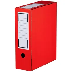 VEPATIM 20x Archiv-Ablagebox 315x96x260mm wiederverschließbar rot