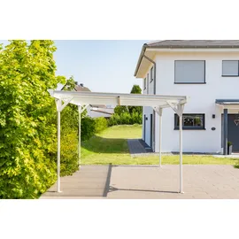 Westmann Carport Helsinki 3,05 x 5,03 m weiß inkl. Regenrinne