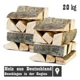 Grillmaster Kaminholz Räucherholz 10-30kg Smoker Buchenholz kammergetrocknet Brennholz, 20 kg