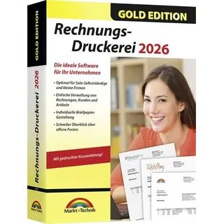 Markt & Technik Rechnungsdruckerei 2026 Gold Edition Windows Kaufmännische Software