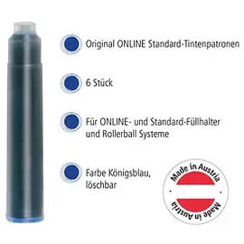 Online Schreibgeräte Tintenpatronen für Füller königsblau