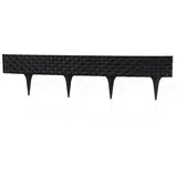 Noor Palisade 82 x 8 cm 3 Stück schwarz