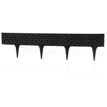 Noor Palisade 82 x 8 cm 3 Stück schwarz