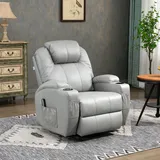 Homcom Relaxsessel mit Massagefunktion Liegefunktion Drehbar