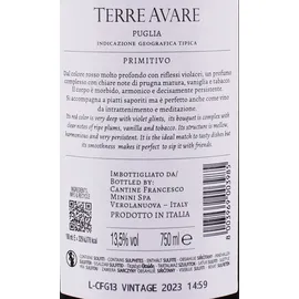 Terre Avare Primitivo Puglia IGT Terre Avare 2023