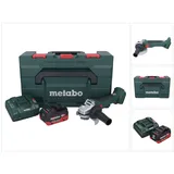 Metabo W 18 L BL 9-125 Akku Winkelschleifer 18 V 125 mm Brushless + 1x Akku 10,0 Ah + Ladegerät + metaBOX