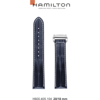 Hamilton Leder Rail Road Band-set Leder-schwarz-20/18 H690.405.104 - schwarz