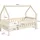 masseno Kinderbett Bella 80 x 160 cm Kiefer hellgrau silber