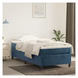 vidaXL Bettgestell 100 x 200 cm Dunkelblau