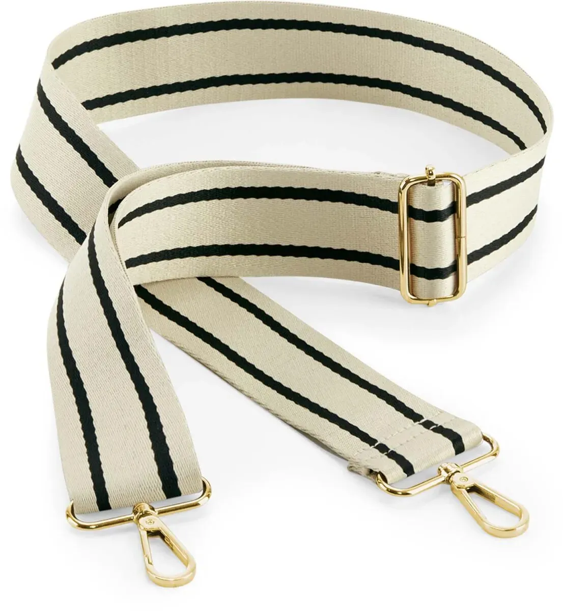 BagBase Taschengurt 'Boutique' Umhängetasche BG765 oyster/black 127 x 5 cm