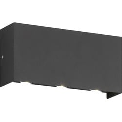 Fischer & Honsel LED-Außenwandleuchte Nairobi Alu, Eisen, Stahl Metall Schwarz