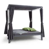 Blumfeldt Senator Lounge Doppel Sonnenliege 205 x 188 x 208 cm Grau