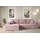 altdecor Ecksofa Cord 2-Sitzer Rosa
