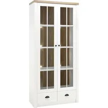 Home Affaire Vitrine Beauvais 90 x 43 x 198 cm Weiß