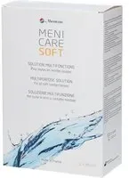 Menicare Soft Solution multifonction Duopack Lentilles Souples De Conservation Et Nettoyage 720 ml