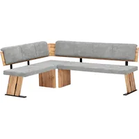 massivline & more massivline&more Eckbank Kristin, Esszimmerbank, Küchenbank, Polstereckbank (3-St), umstellbar, Maße 140 x 180 cm braun|grau