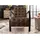 Massivmoebel24 Sessel Iron Label Leder 64 x 83 x 76 cm Braun gepolstert