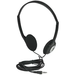 Manhattan Stereo On-Ear Headphones (3.5mm), Adjustable Split Headband, Foam Earp
