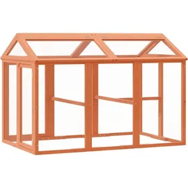 vidaXL Freilaufgehege 141 x 94 x 104 cm Braun
