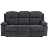 Actona Carryhome 3-Sitzer-Sofa, Dunkelgrau, Textil, 196.5x98x95 cm, Typenauswahl, Relaxfunktion, Rücken echt, elektrischer Sitzvorzug, Wohnzimmer, Sofas , Couches, Sofas, 3-Sitzer Sofas