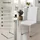 Tectake tectake® Schwingstühle Kunstleder 2er Setweiß
