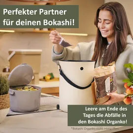 Skaza Exceeding Expectations Behälter für Küchenabfälle, formschöner Komposteimer, cappuccino