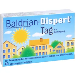 Baldrian-Dispert Tag zur Beruhigung