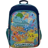 Pokémon Rucksack Schulrucksack 35x16x43 cm mit Seitentaschen