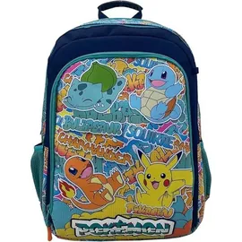 Pokémon Rucksack Schulrucksack 35x16x43 cm mit Seitentaschen