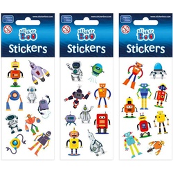 Sticker Boo, Sticker, Sticker Blatt Roboter