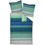 JANINE Bettwäsche MOMENTS Mako-Satin - blau