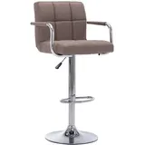 vidaXL Barhocker Taupe Stoff