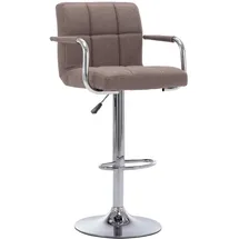 vidaXL Barhocker Taupe Stoff
