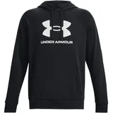 Under Armour Rival Fleece Logo Hoodie Herren 001 black/white XS