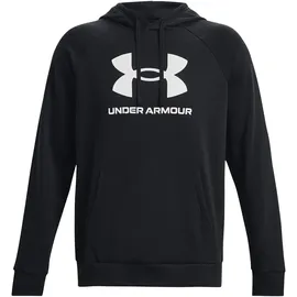 Under Armour Rival Fleece Logo Hoodie Herren 001 black/white XS