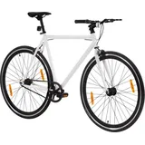 vidaXL Fahrrad mit Festem Gang Weiß und Schwarz 700c 51 cm