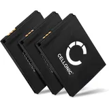 CELLONIC 3X Ersatzakku für AVM Fritz Fon 2000, 2446, C4, C5, M2, MT-F Telefon Ersatz Akku 312BAT006,BAK130506, 750mAh wiederaufladbare Batterie Telefonakku