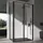 doporro Eck-Duschkabine 90x120x195cm Schwarz Eckdusche ESG-Sicherheitsglas Klarglas inkl. beidseitiger Easy-Clean-Beschichtung