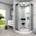 Dampfdusche Sauna D58-10M3-EC 90x90 mit 2K Scheiben Versiegelung
