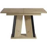 Mirjan24 Esstisch, Eiche Artisan, Holzwerkstoff, Rechteckig,Rechteckig, 120x75x80 cm Esszimmer, Tische, Esstische