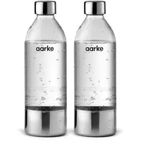 Aarke PET-Flasche 2 x 0,8 Liter silber