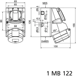 Bals Elektrotech. Kombi-Steckdose 1010-QC