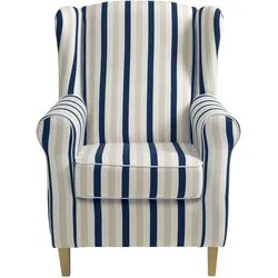 Max Winzer Ohrenbackensessel Lorris - blau