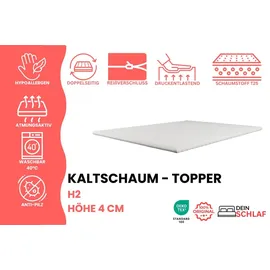 dein schlaf 24 Kaltschaum-Topper 80 x 200 cm weiß