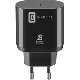 Cellular Line Cellularline Super Fast Charger 25W schwarz (ACHSMUSBCPD25WK)