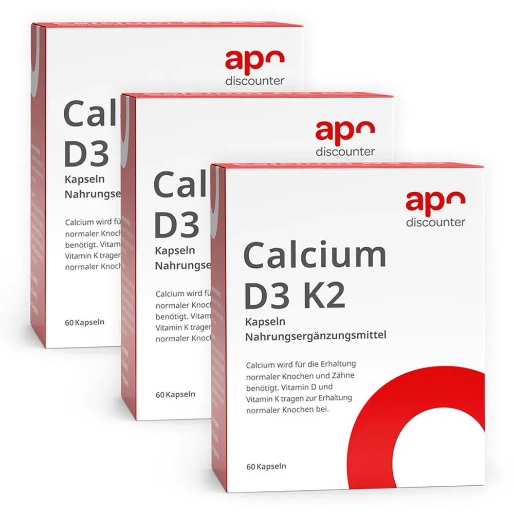 Calcium D3 K2 Kapseln von apodiscounter