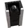 Kratki Kamineinsatz REGNOR 680/280 Stahl Schwarz/Abdeckplatte Glas